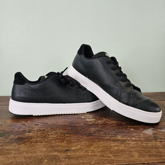 Carhartt Detroit Leather Work Sneaker Black Mens Size 12M - Picture 1 of 11